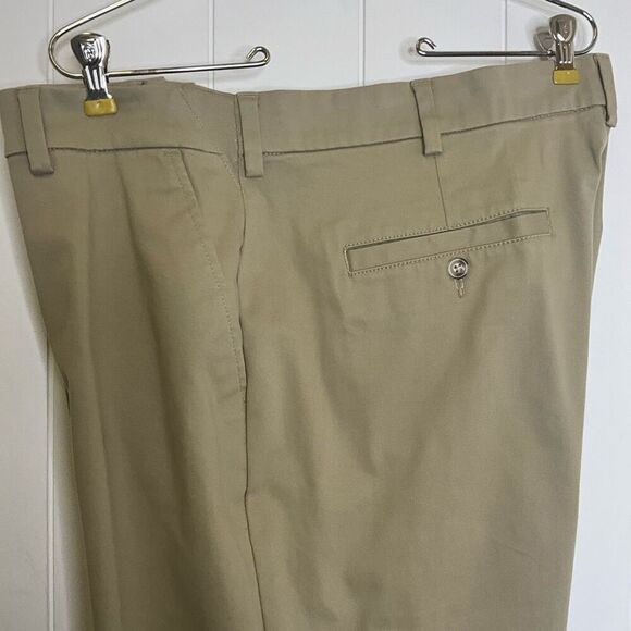 Care 301 Men’s 42 X 32 Tan Khaki Dress Pants Relaxed Fit Casual Stretch - Picture 2 of 15